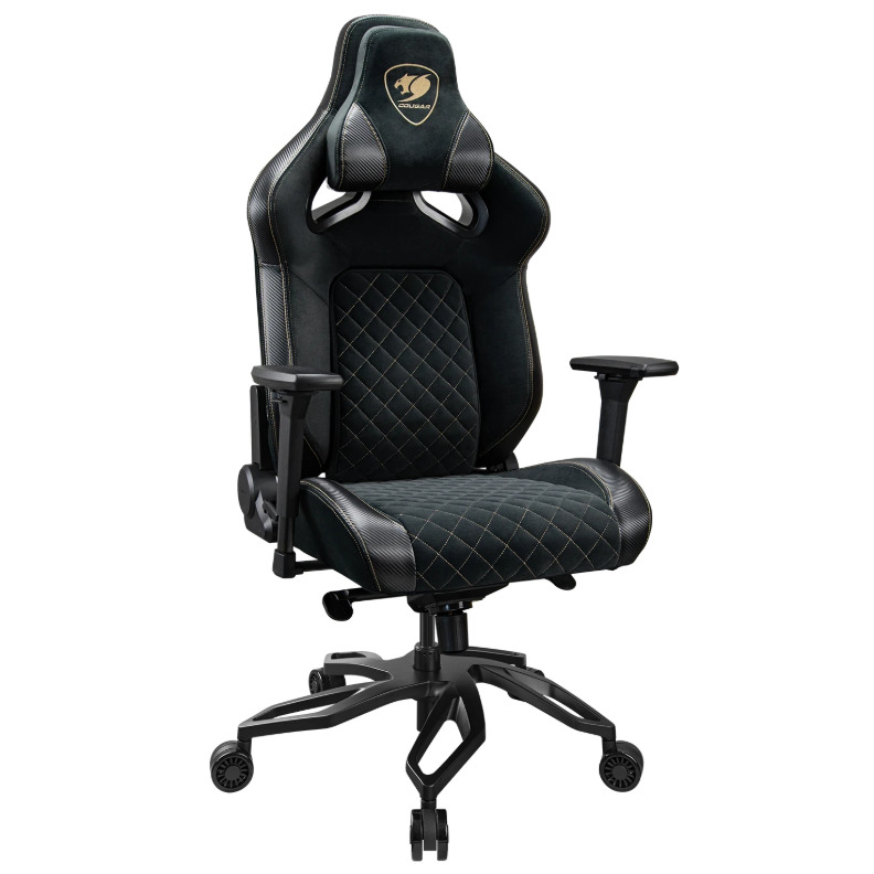 Silla Gamer Titan Pro V2 Gold F Terciopelo / 160 kg  5