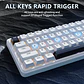 Teclado Gamer ATTACK SHARK X65 HE White Magnético 65% 8000Hz  / ingles - Miniatura 4