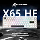 Teclado Gamer ATTACK SHARK X65 HE White Magnético 65% 8000Hz  / ingles - Miniatura 2