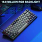Teclado Gamer AULA WIN68HE Pro White Black Magnético 8000Hz / ingles - Miniatura 4