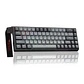 Teclado Gamer AULA WIN68HE Pro White Black Magnético 8000Hz / ingles - Miniatura 1