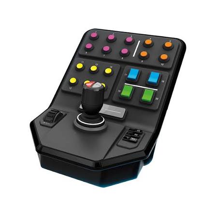 Volante con equipo de simulación logitech para simuladora de granja  Volante + Pedales + Panel de Control Lateral 3