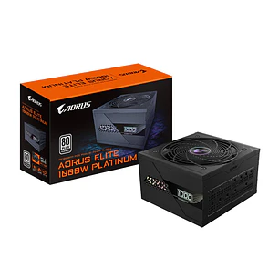 Fuente de Poder AORUS ELITE P1000W 80+ Platinum Modular PCIe 5.0 Negra