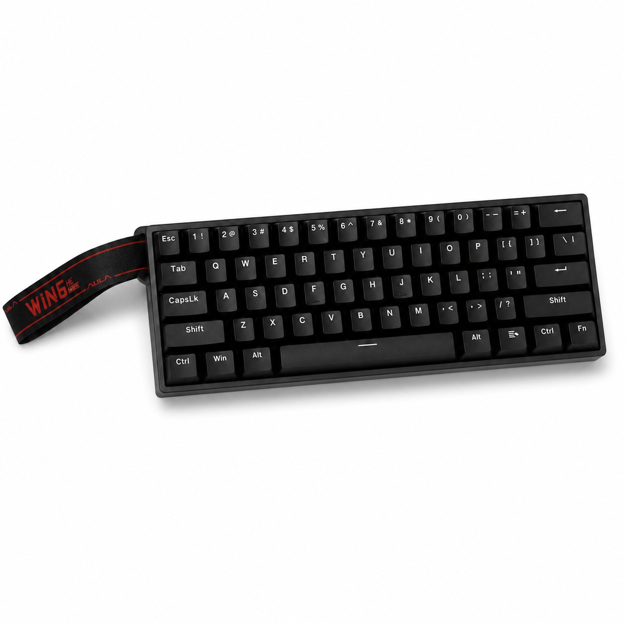 Teclado Aula Win60 He SW magnético 60% Gamer Rgb cableado color negro / ingles 3