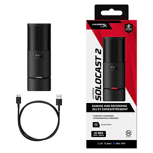 Micrófono HyperX SoloCast 2 Negro