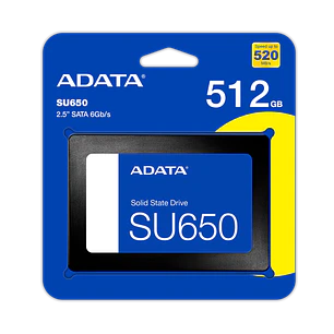 SSD ADATA Ultimate SU650 512GB 2.5” SATA