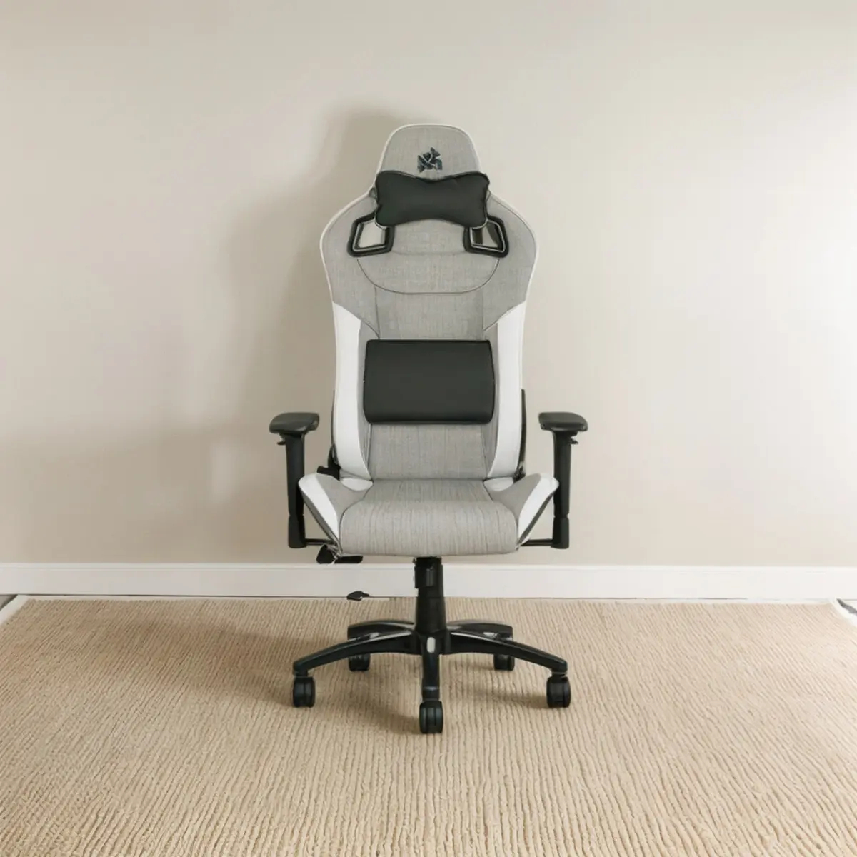 Silla Gamer Corsair T3 Rush White/Grey Reclinable 160° 2