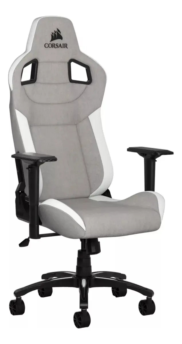 Silla Gamer Corsair T3 Rush White/Grey Reclinable 160° 5