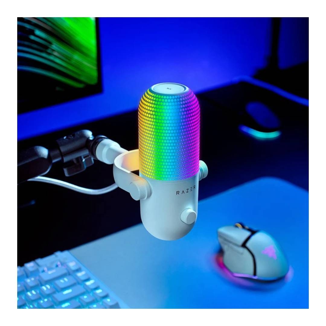 Micrófono Razer Seiren v3 Chroma, Color Blanco 3