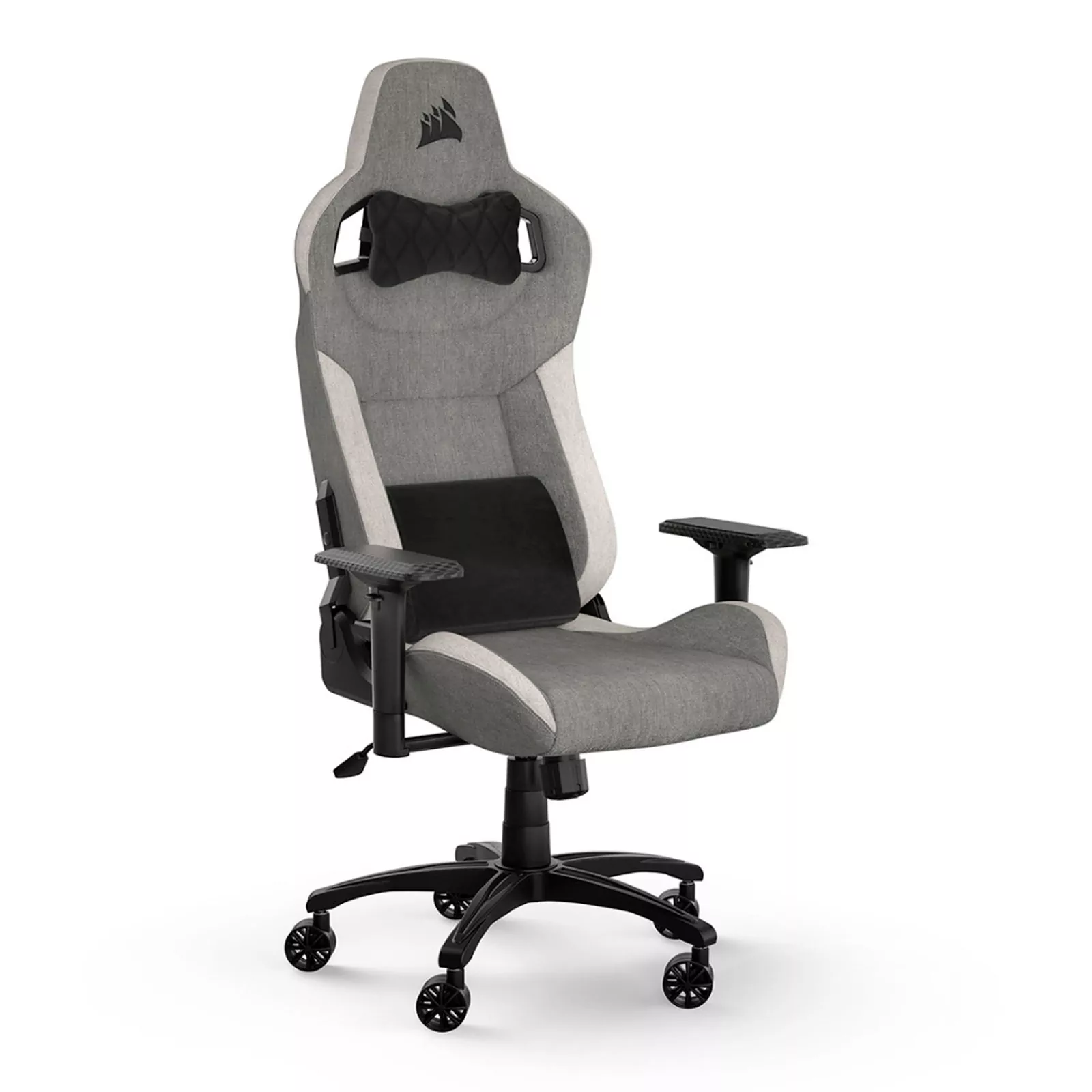Silla Gamer Corsair T3 Rush White/Grey Reclinable 160° 2