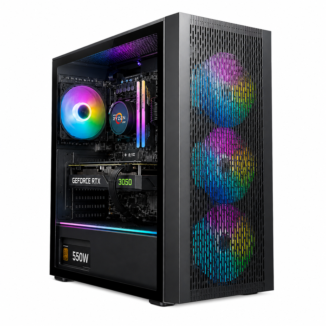 PC Gamer Esgaming Ryzen 5 5600GT + RTX 3050 6GB | 16GB RGB | 500GB NVMe | WiFi | FreeDOS 1