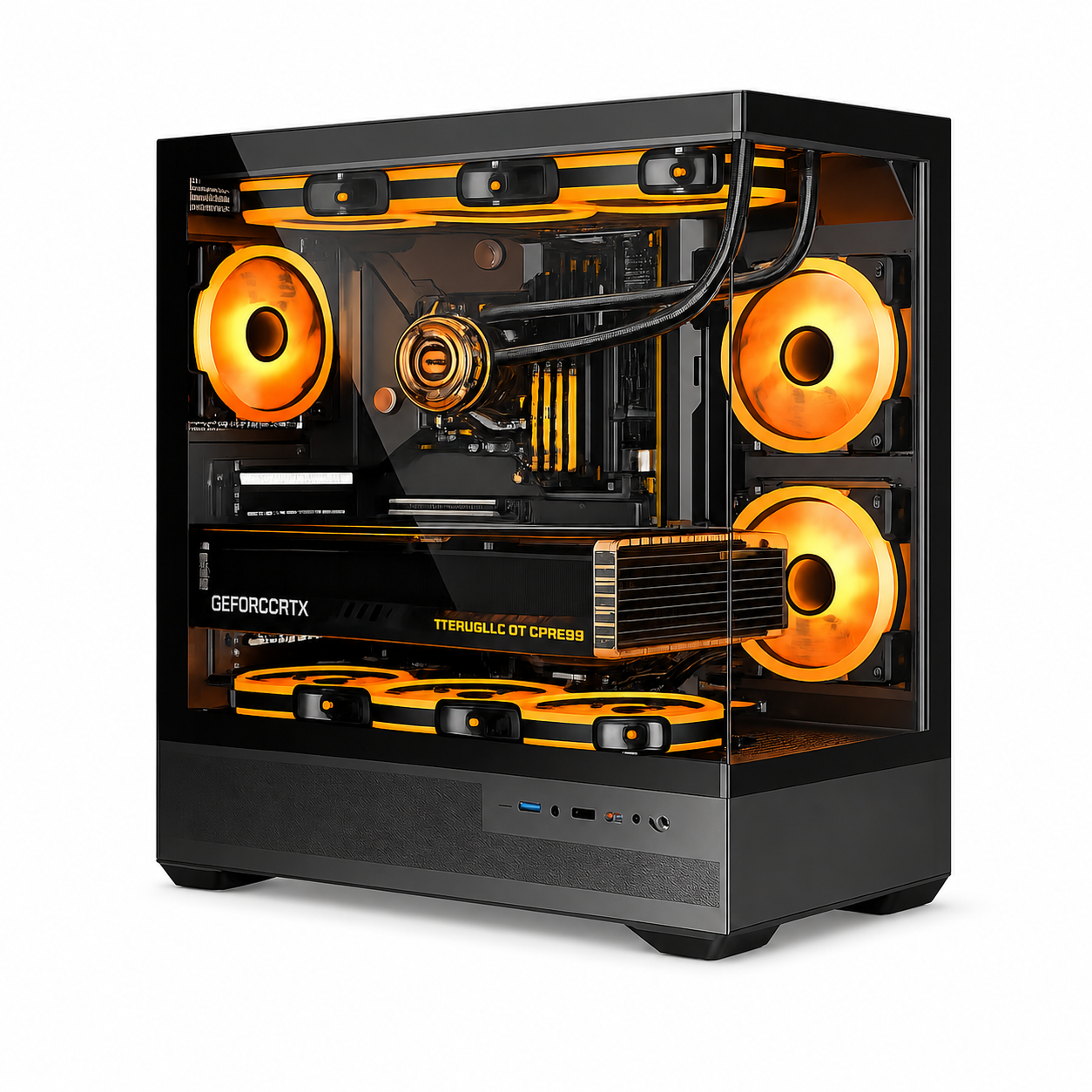 PC IA Pro Esgaming Ryzen 7 9700X + RX 9070 16GB | 128GB DDR5 6000MHz | 1TB Gen5 + 2TB SSD | Windows 11 Pro 1