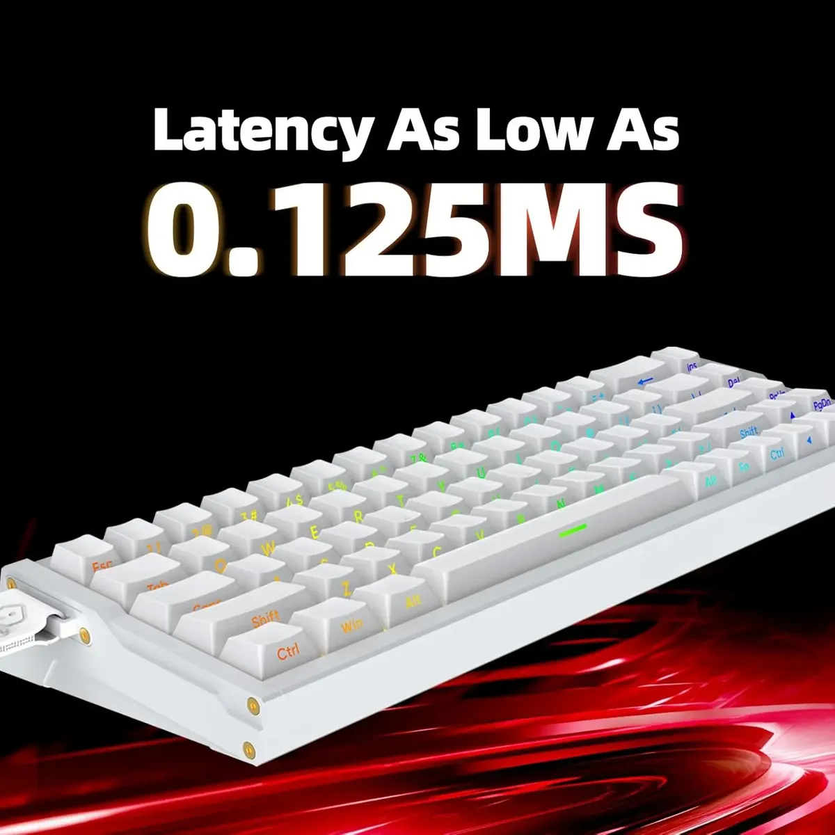 Teclado Gamer IROK MG68 MAX TRI MODE Magnético 65%  BLANCO 5