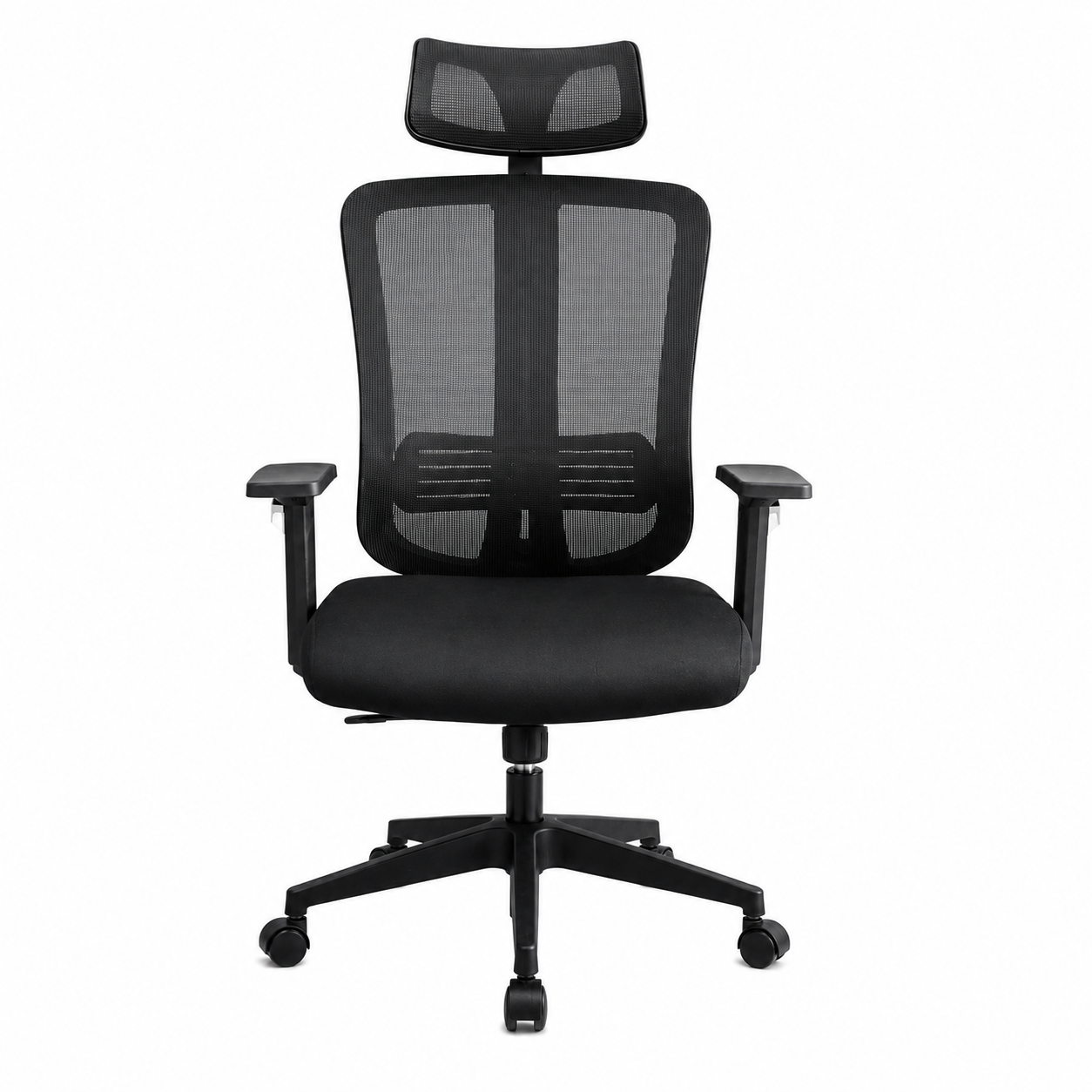 Silla Ergonómica de Oficina CLIO New Rhino CLIO-OFBK009 Mesh Negra – Soporte Máx. 120 kg 1