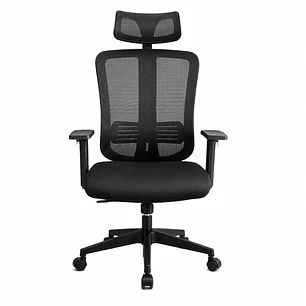 Silla Ergonómica de Oficina CLIO New Rhino CLIO-OFBK009 Mesh Negra – Soporte Máx. 120 kg