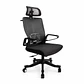 Silla de Oficina CLIO Tiger CLIO-OFBK007 Mesh Black – Respaldo de Malla y Soporte de 120 kg - Miniatura 2