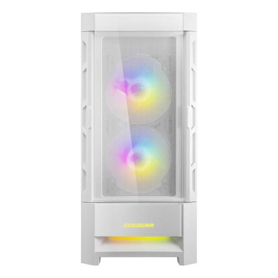 Gabinete Gamer Cougar Duoface RGB White E-ATX – 3 Ventiladores ARGB, Doble Panel Frontal y Vidrio Templado 5