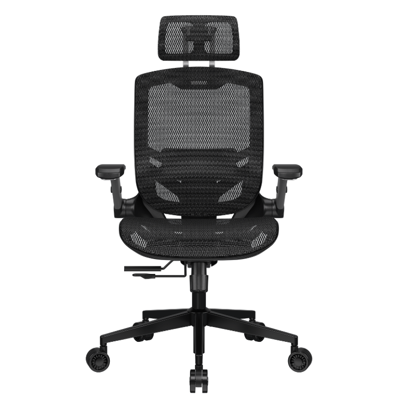 Silla Ergonómica Cougar Speeder One Negro – Malla Transpirable, Soporte Lumbar Ajustable y Reclinación 135° 1