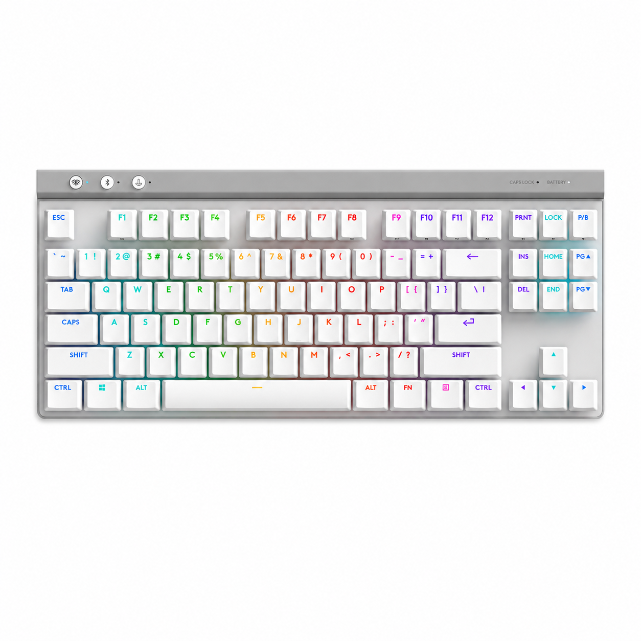 Teclado Mecánico Logitech G515 LIGHTSPEED TKL 80% Wireless RGB GL Tactile – White 1