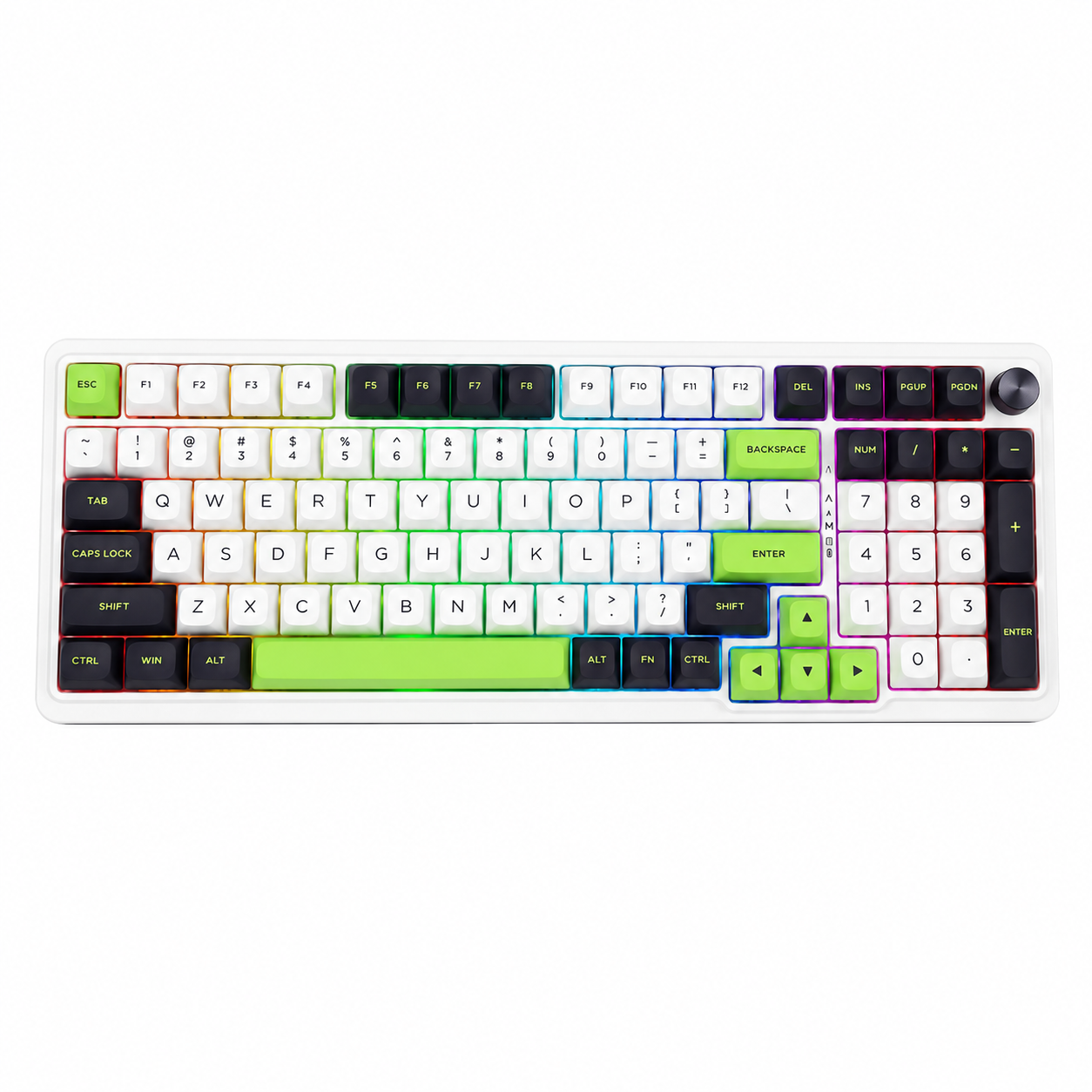 Teclado Mecánico Redragon Eisa Wireless 100% RGB Gasket Hot Swap Switch Mint Mambo Inglés 1