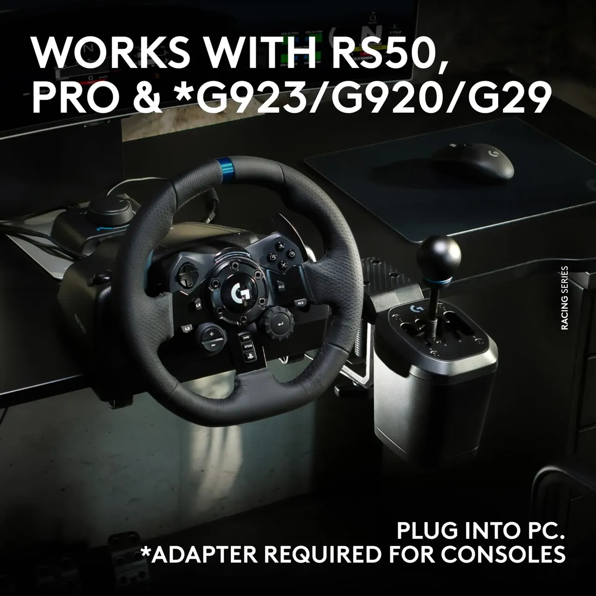 Palanca de Cambios Logitech G RS H-Shifter 7 Velocidades PS Xbox PC 9