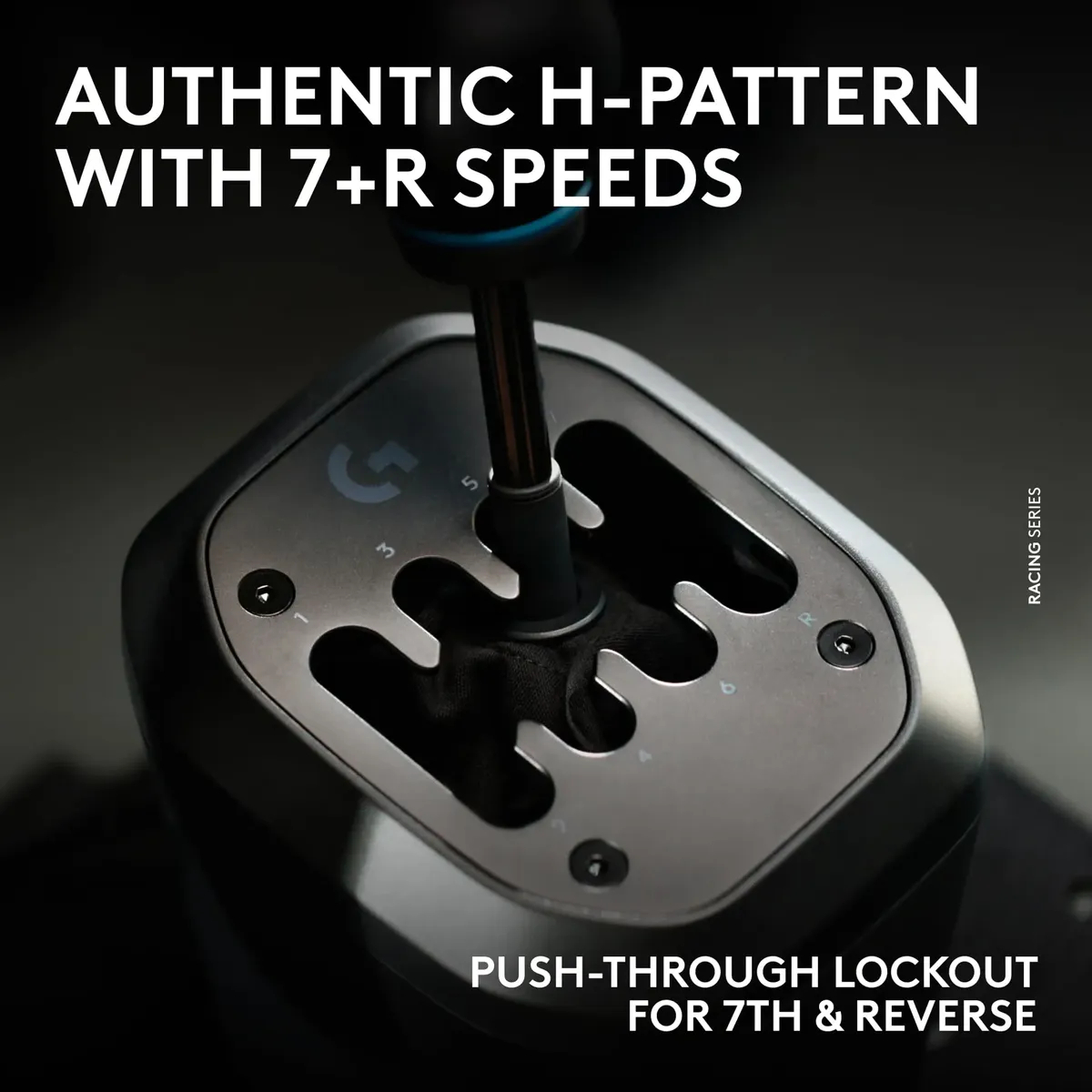 Palanca de Cambios Logitech G RS H-Shifter 7 Velocidades PS Xbox PC 10
