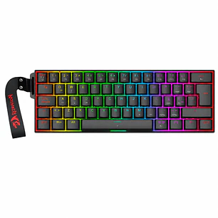 Teclado Magnético Redragon Fizz K617-MP-RGB 60% Español (ES) Hall Effect 8000 Hz RGB Negro