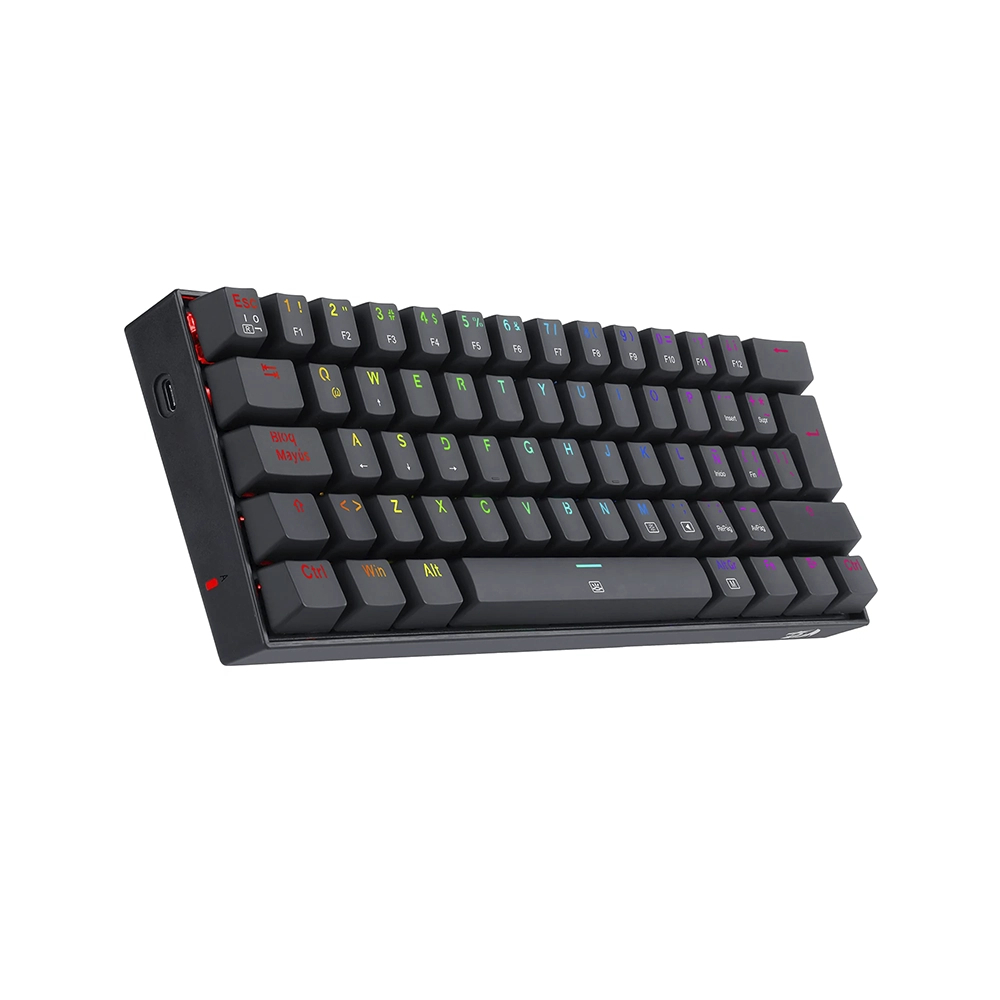 Teclado Mecánico Redragon Dragonborn K630 60% Español Switch Brown Negro 2