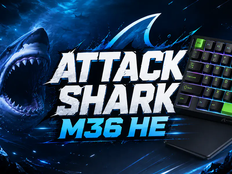 ATTACK SHARK M36 HE: Teclado Magnético One-Handed 8K