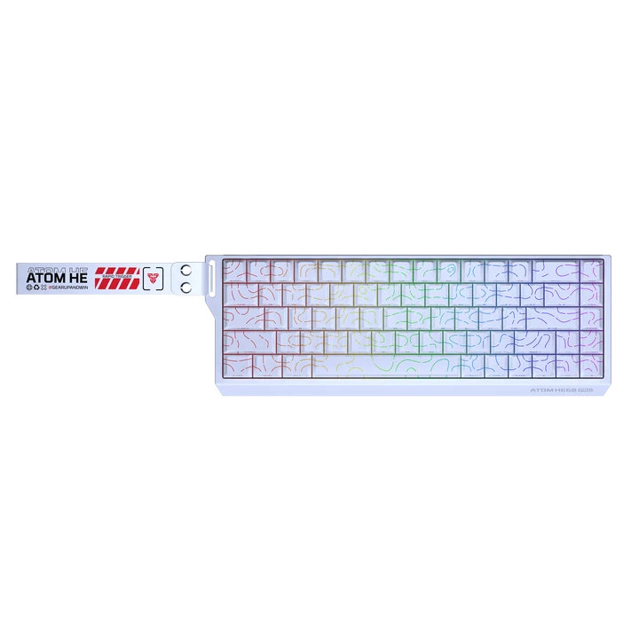 Teclado Magnético Inalámbrico Fantech ATOM HE68 PRO MK922 Topo White 68 Teclas RGB 8K – Hall Effect 0,01 mm 1