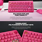 Teclado Mecánico Inalámbrico Fantech MAXFIT8 MK921 80% QMK/VIA Rosa – Triple Conexión sw brown - Miniatura 9