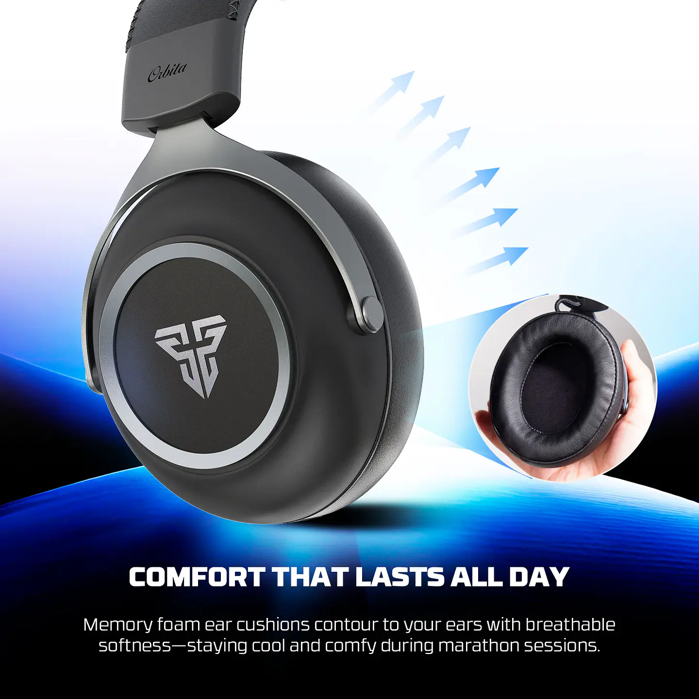 Audífonos Gamer Inalámbricos Fantech ORBITA WHG07 7.1 Negro – Pc, Ps5, Xbox, Switch, Mac- COPIA 6