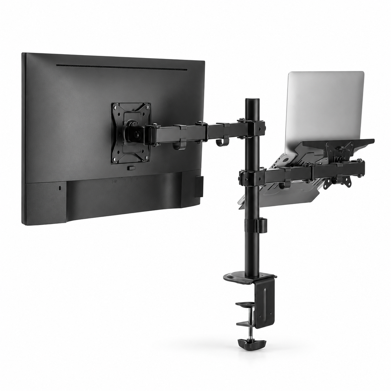 Soporte Articulado 2 en 1 Redragon Twin RDSM66-C024 para Monitor 17”–32” y Notebook 10”–15,6” 3