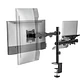 Soporte Articulado 2 en 1 Redragon Twin RDSM66-C024 para Monitor 17”–32” y Notebook 10”–15,6” - Miniatura 4
