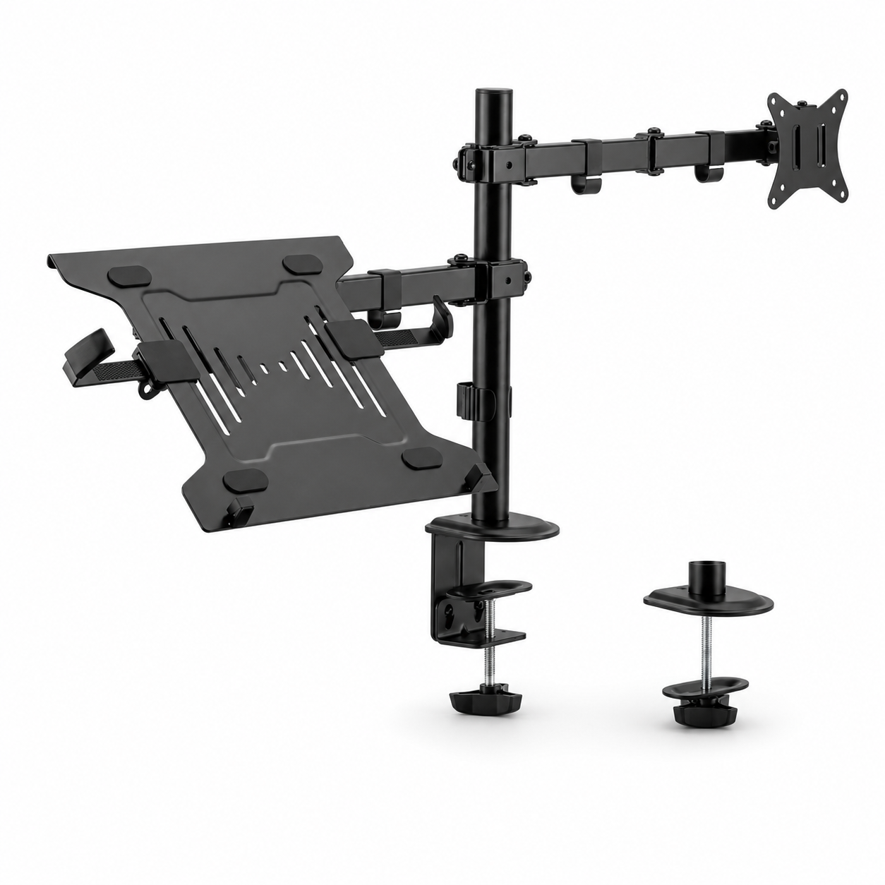 Soporte Articulado 2 en 1 Redragon Twin RDSM66-C024 para Monitor 17”–32” y Notebook 10”–15,6” 2
