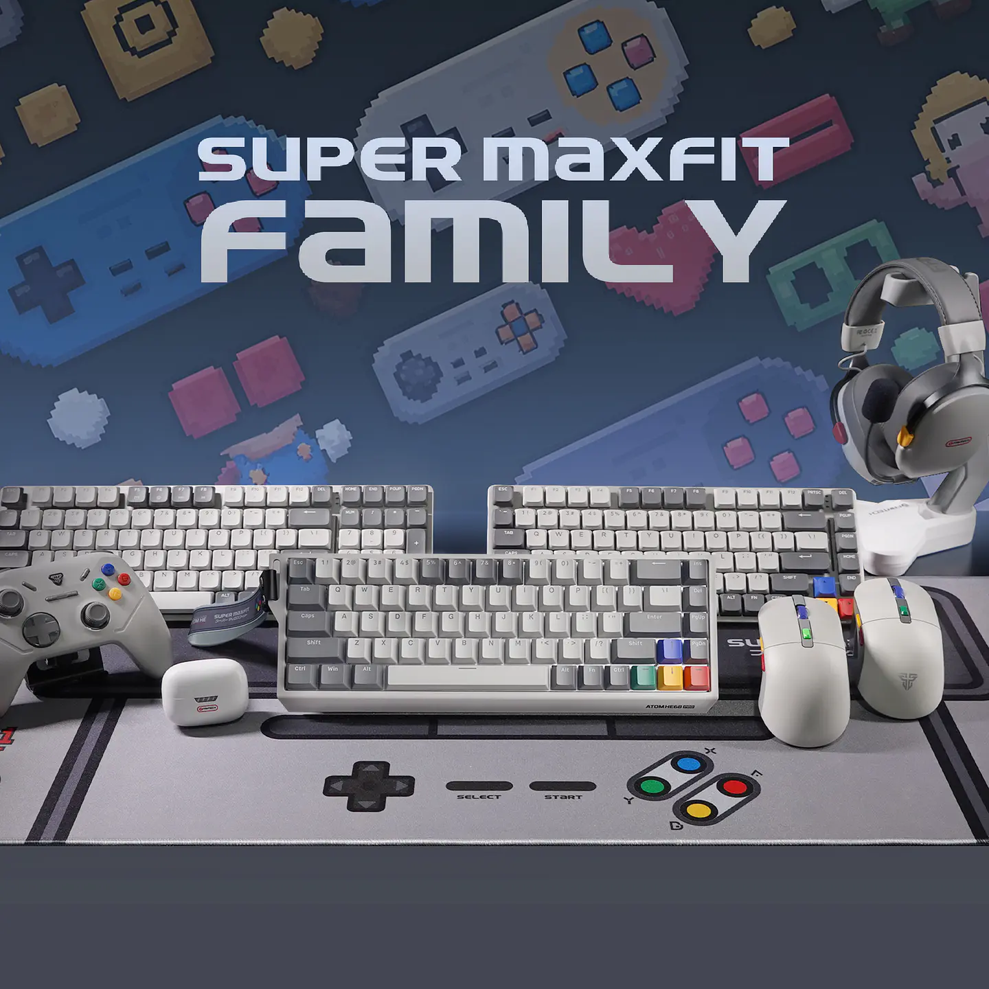 Teclado Magnético Inalámbrico Fantech ATOM HE68 PRO MK922 68 Teclas | 8000 Hz, Rapid Trigger y Tri-Mode 5