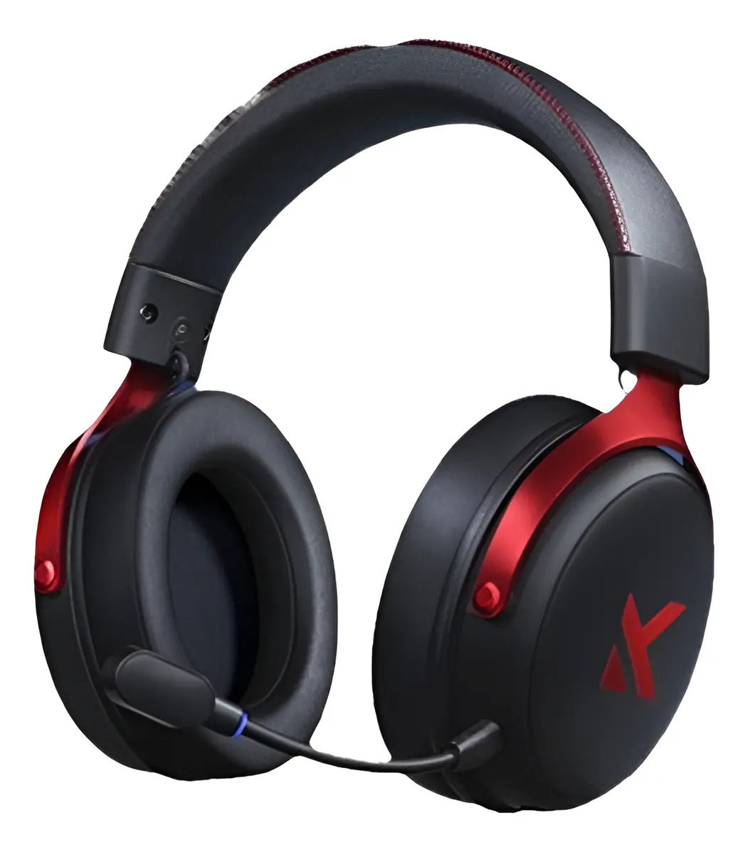 Audífonos Gamer MCHOSE V9 Series Wireless Gaming Headset steel black/red 1