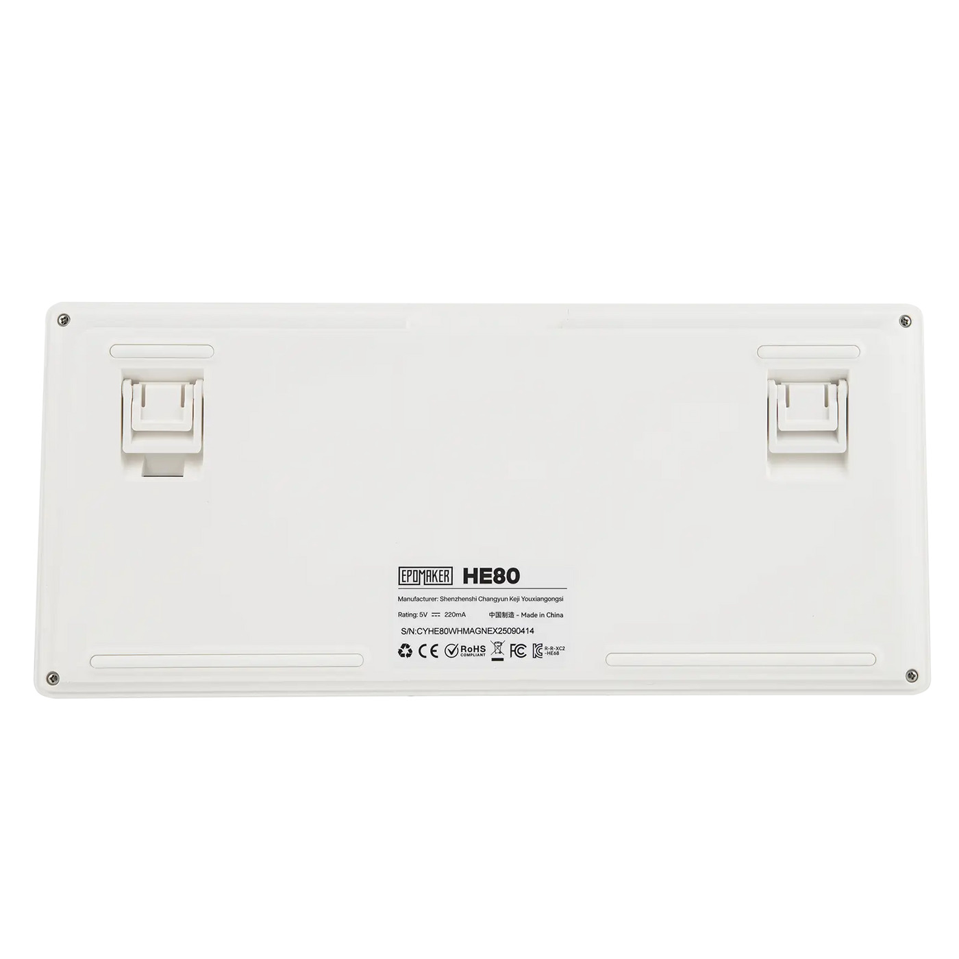 Teclado Magnético Epomaker HE80 White 75% Hall Effect 8000Hz Tri-Mode RGB 2