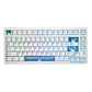 Teclado Magnético Epomaker HE80 White 75% Hall Effect 8000Hz Tri-Mode RGB - Miniatura 1