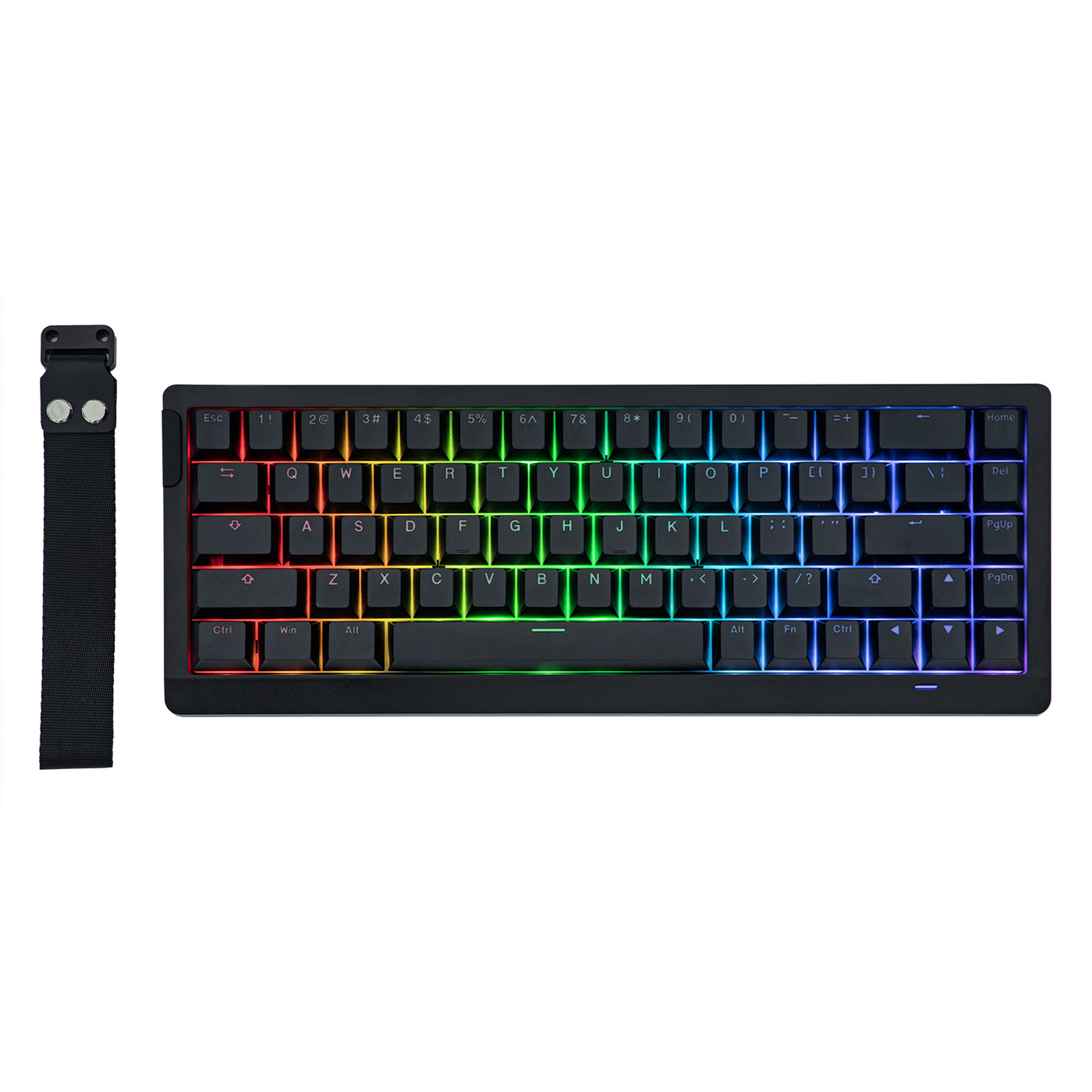 Teclado Magnético Epomaker HE68 Lite Black 65% Hall Effect 8000Hz RGB USB-C 1