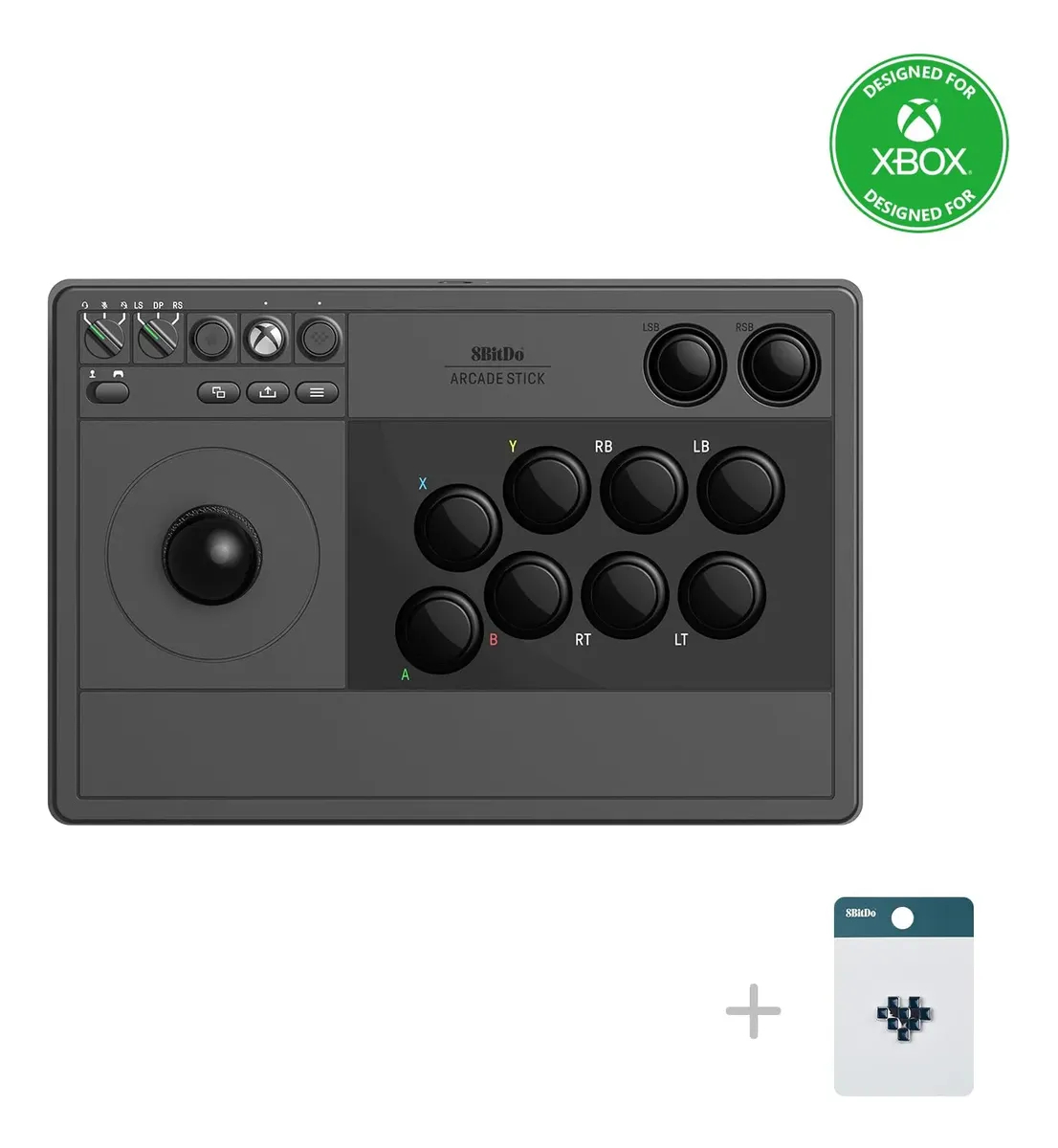 Arcade Stick 8BitDo para Xbox Black Hall Effect Inalámbrico USB-C para Xbox Series X|S, Xbox One y PC 1