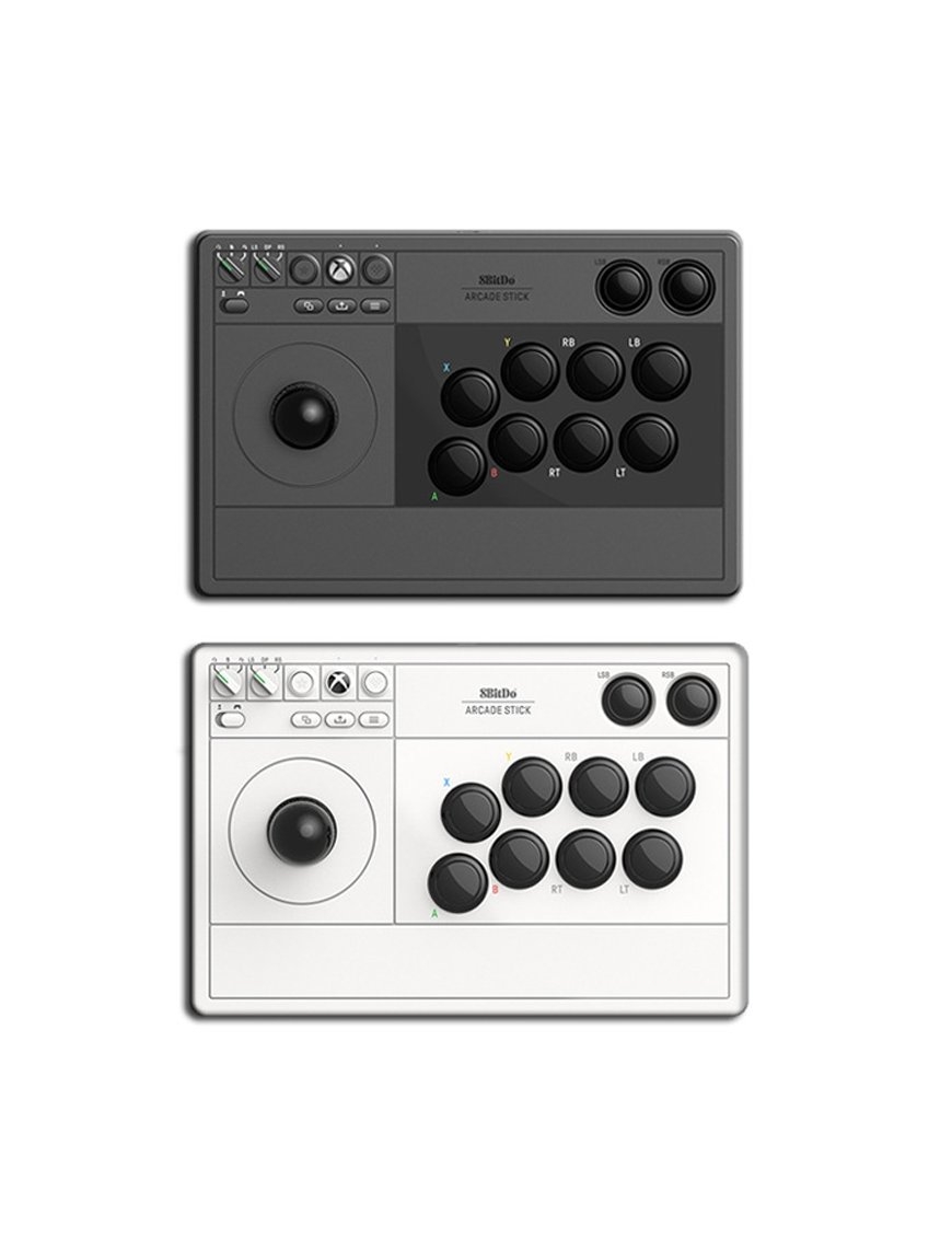 Arcade Stick 8BitDo para Xbox White Inalámbrico 2.4 GHz USB-C para Xbox Series X|S, Xbox One y PC 2