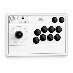 Arcade Stick 8BitDo para Xbox White Inalámbrico 2.4 GHz USB-C para Xbox Series X|S, Xbox One y PC