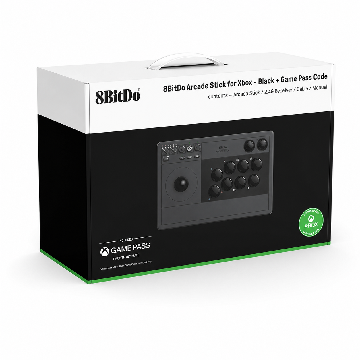 Arcade Stick inalámbrica 8BitDo para Xbox Black Hall Effect Inalámbrico USB-C para Xbox Series X|S, Xbox One y PC 3
