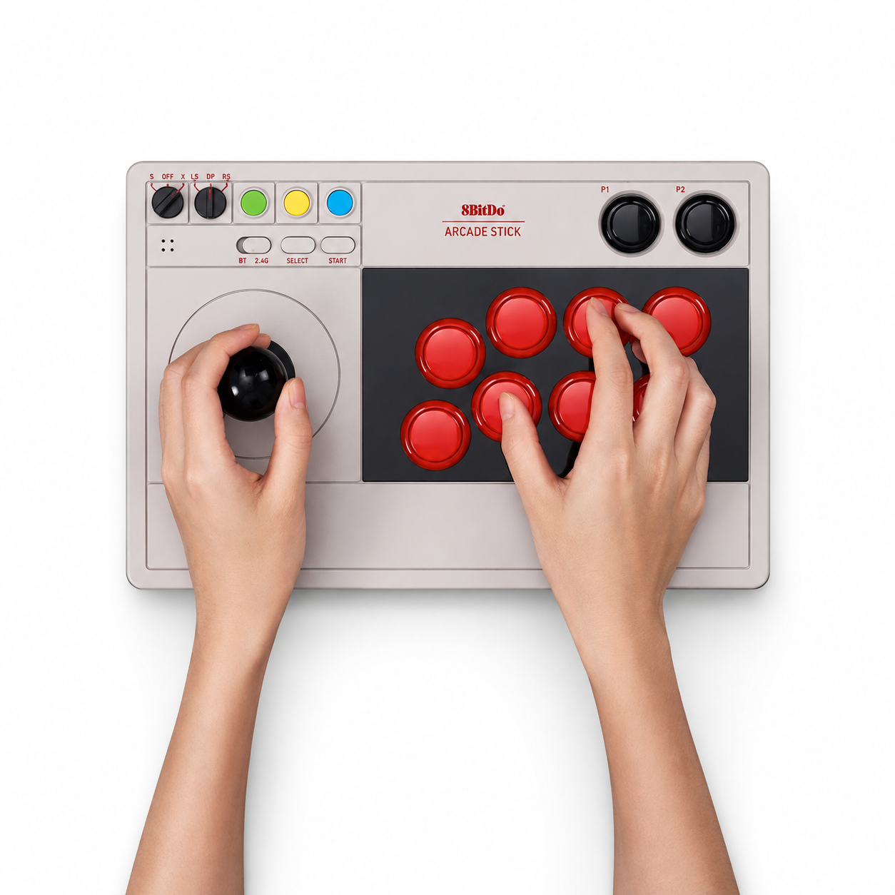 Arcade Stick Inalámbrico 8BitDo Standard Version Tri-Mode Bluetooth 2.4 GHz USB-C para Nintendo Switch y PC 3