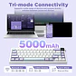 Teclado Mecánico AJAZZ AK650 White/Blue/purple 65% Dream Weaving Switch Tri-Mode RGB - Miniatura 3