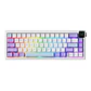 Teclado Mecánico AJAZZ AK650 White/Blue/purple 65% Dream Weaving Switch Tri-Mode RGB - Miniatura 1