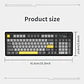 Teclado Mecánico AJAZZ AK980 V2 98% Inglés (US) Maillard Switch Tri-Mode RGB Black/Grey/Yellow - Miniatura 2