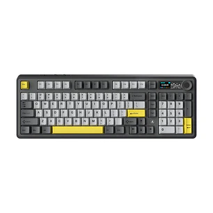Teclado Mecánico AJAZZ AK980 V2 98% Inglés (US) Maillard Switch Tri-Mode RGB Black/Grey/Yellow