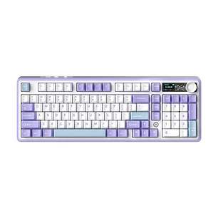 Teclado Mecánico AJAZZ AK980 V2 98% Inglés US Gift Switch V2 Tri-Mode RGB Purple/White/Blue 